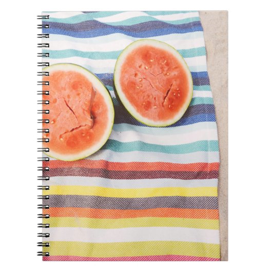 Carnet Photo de fermeture des fruits de pastèque en tranc (Devant)