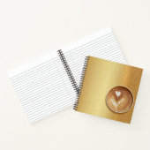Carnet Photo de la coupe Espresso moderne Cool Golden (Intérieur)