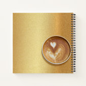 Carnet Photo de la coupe Espresso moderne Cool Golden (Dos)