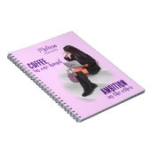 Carnet photo de la fille motivationnelle Boss rose (Côté Droit)