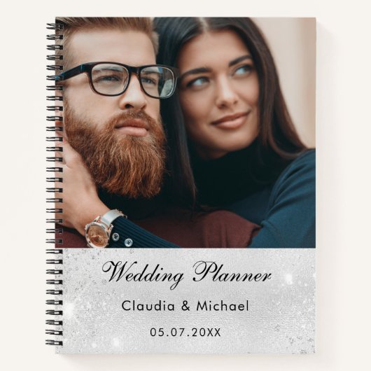 Carnet photo de la mariée mariage parties scintillant arg (Devant)