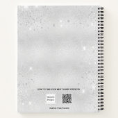 Carnet photo de la mariée mariage parties scintillant arg (Dos)