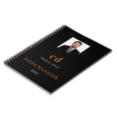 Carnet Photo de la société avec initiales du nom en or no (Côté gauche)