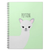 Carnet photo de la spirale de Cute Lama (Devant)