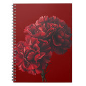 Carnet photo de la spirale des oeillets rouges (Devant)