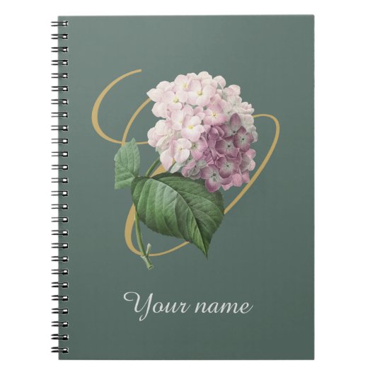 Carnet photo de la spirale d'Hydrangea (Devant)