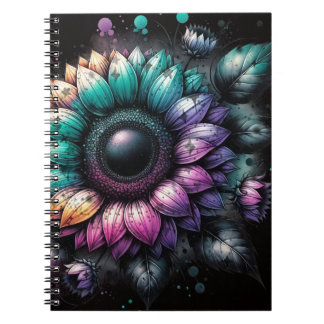 Carnet photo de la spirale du tournesol arc-en-cie