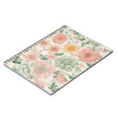 Carnet photo de la spirale florale d'aquarelle (Côté gauche)