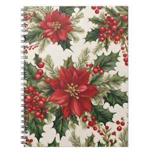 Carnet photo de Noël Holly & Berries Spiral