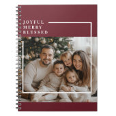 Carnet Photo de Noël Joyeux et Bénit (Devant)