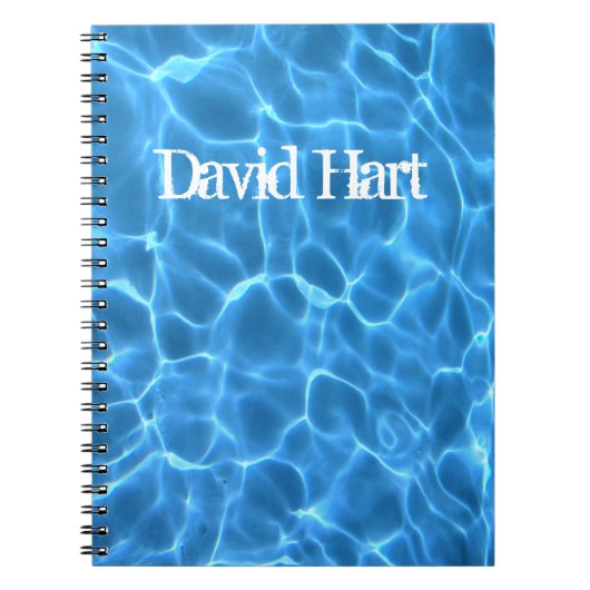 Carnet Photo de piscine bleu aqua (Devant)