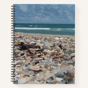 Carnet Photo de plage de l'océan Atlantique avec coquilla