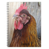 Carnet Photo de poule rouge (Devant)