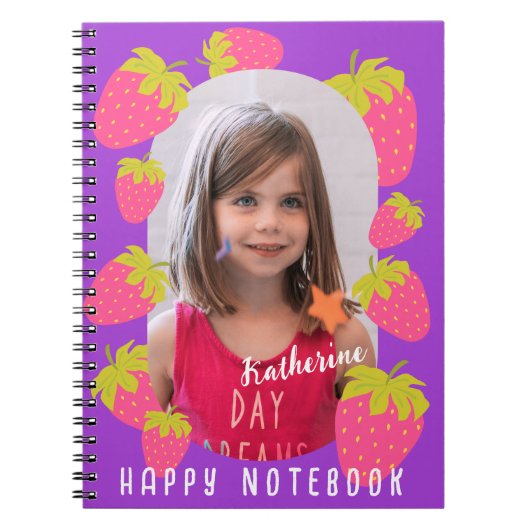 Carnet Photo de violette fraise (Devant)