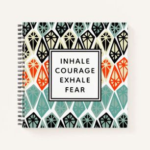 Carnet Photo Diamant Motif Inhale Courage Exhale Peur