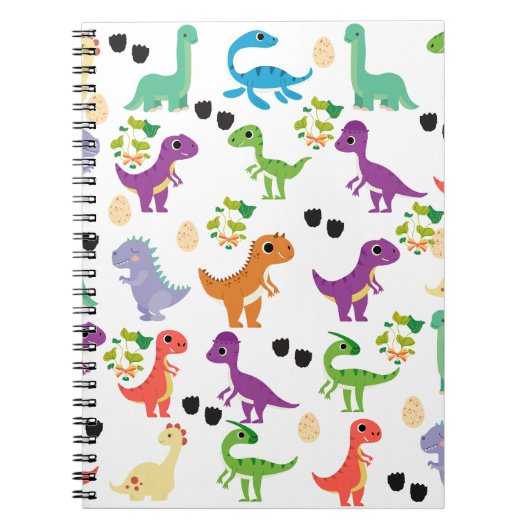 Carnet photo Dinosaur mignon Spiral (Devant)