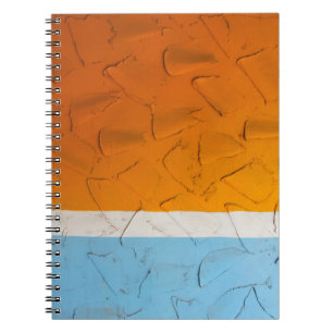 Carnet Photo d'oeuvres d'art orange, blanc et bleu