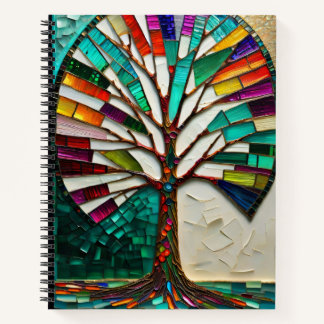 Carnet photo d'un arbre en vitrail