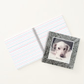 Carnet Photo d'un chien blanc mignon ayant un jour d'hive (Intérieur)