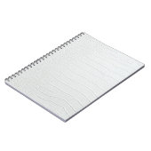 Carnet photo en crocodile blanc (Côté gauche)