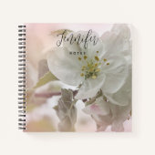 Carnet Photo en fleurs de pomme blanche (Devant)