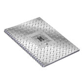 Carnet photo en métal et acier en spirale (Côté Droit)