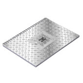 Carnet photo en métal et acier en spirale (Côté gauche)