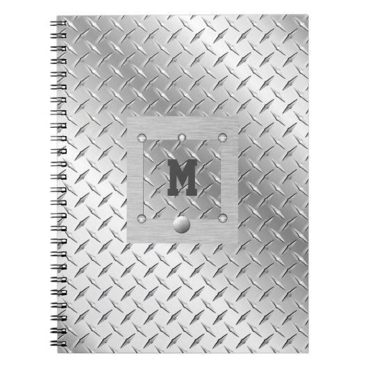 Carnet photo en métal et acier en spirale (Devant)
