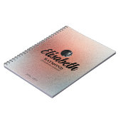 Carnet Photo et nom de jolie Parties scintillant orange (Côté gauche)