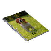 Carnet Photo et nom du chien beagle Personnalisé (Côté Droit)
