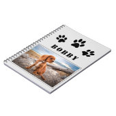 Carnet Photo et nom d'un chien ou d'un animal de compagni (Côté gauche)