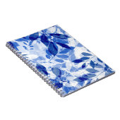 Carnet photo Feuille bleu et blanc Abstrait (Côté Droit)