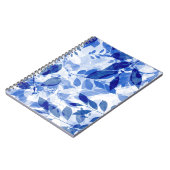 Carnet photo Feuille bleu et blanc Abstrait (Côté gauche)