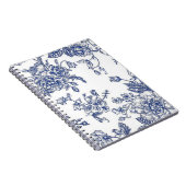 Carnet photo floral bleu et blanc (Côté Droit)