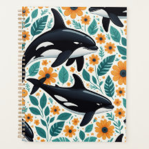 Carnet photo floral orque spirale