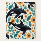 Carnet photo floral orque spirale (Dos)