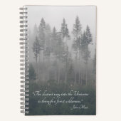 Carnet Photo Forest Wilderness avec John Muir Citation (Recto)