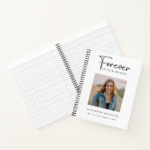 Carnet Photo funéraire pour toujours dans nos coeurs Priè (Intérieur)