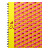 Carnet photo géométrique abstrait motif Spiral (Devant)