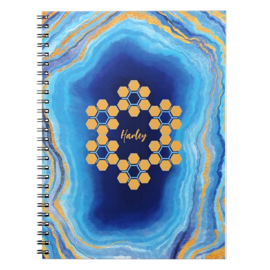 Carnet photo géométrique abstrait personnalisé (Devant)