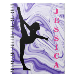 Carnet photo Girls Gymnastique Purple Swirls