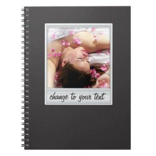 Carnet photo instantanée - photoframe - sur le noir