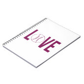 Carnet photo Love Baseball (Côté gauche)