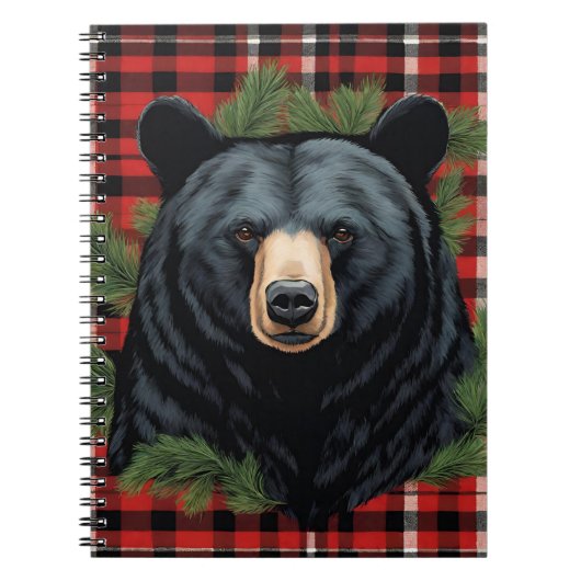 Carnet photo Majestic Northern Black Bear Spiral (Devant)