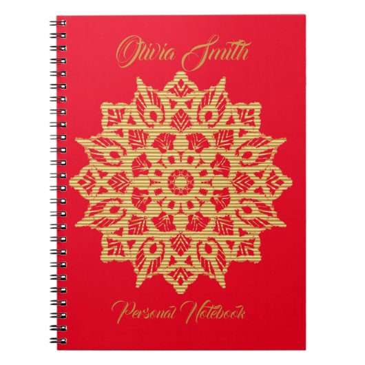 carnet photo Mandala en or (Devant)