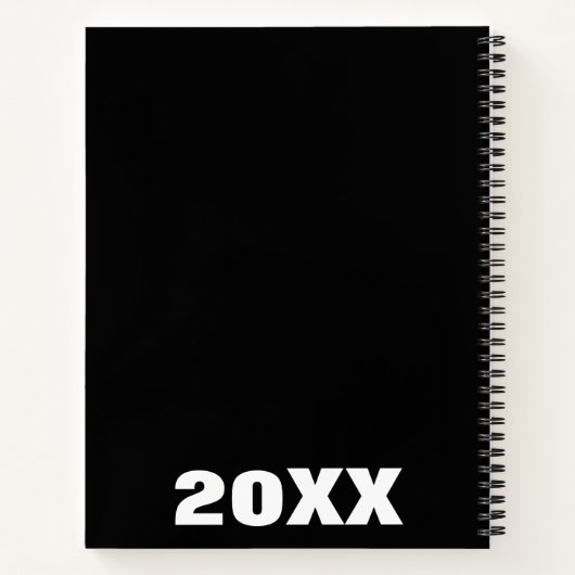 Carnet Photo moderne Collage & Nom (Dos)