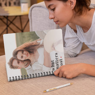 Carnet Photo moderne et ce qui compte le plus Citation po