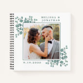 Carnet Photo moderne Verdure Eucalyptus Mariage GuestBook (Devant)