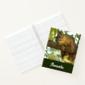 Carnet Photo nature d'écureuil mignonne et curieuse (Intérieur)