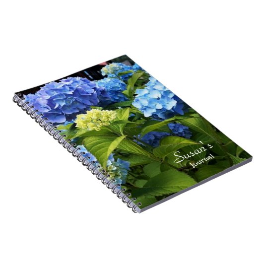 Carnet photo Nikko Blue Hydrangea Flower Spiral (Côté Droit)